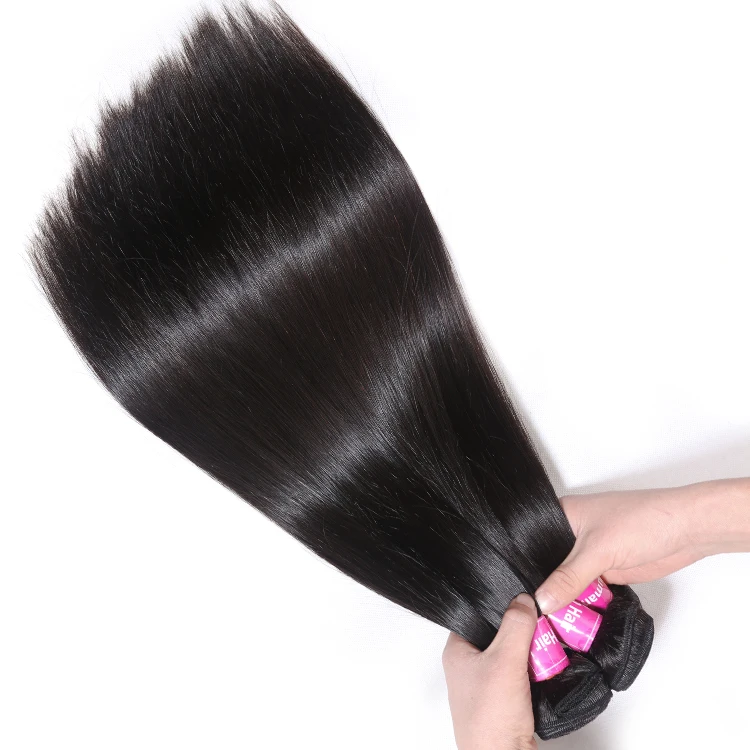 

wholesale grade 9a high quality hair extension ,100% virgin human hair, straight brazilian hair, Natural color,close to color 1b