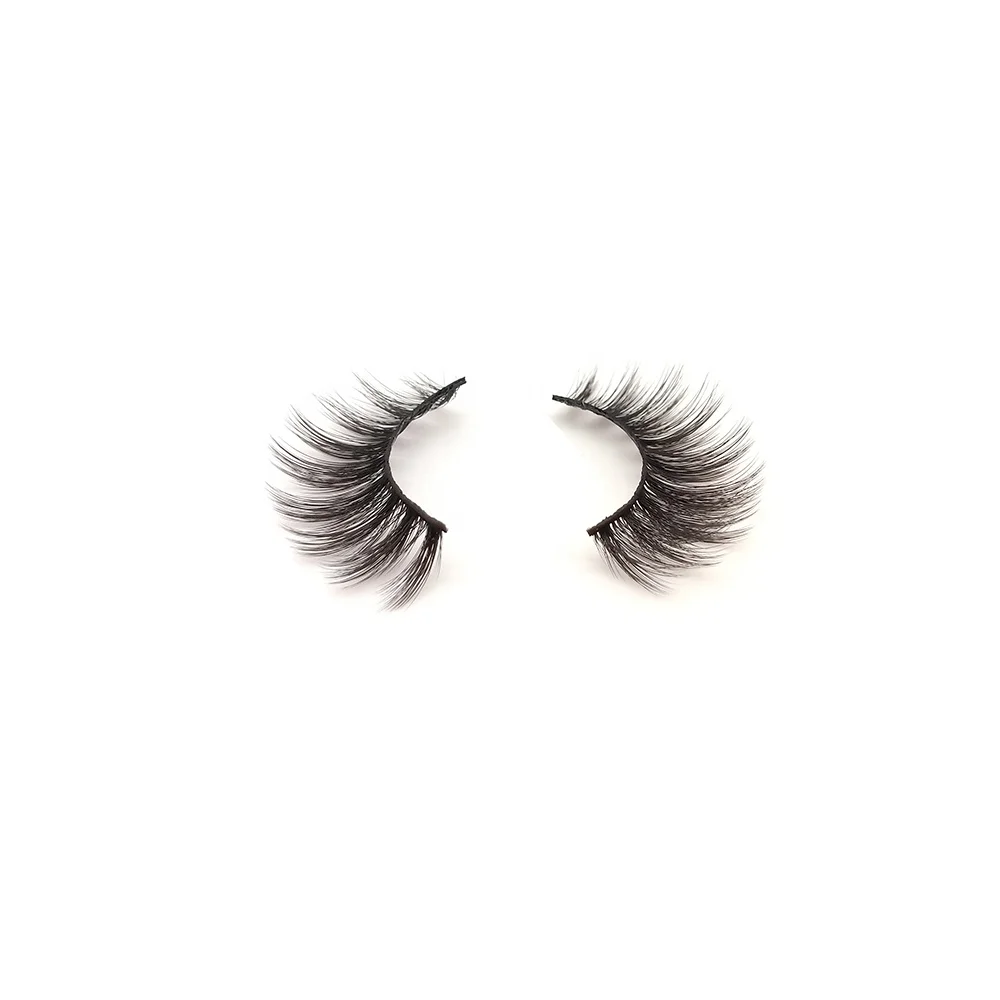 

Wholesale best pink box packaging 3D Synthetic Eyelashes, Black