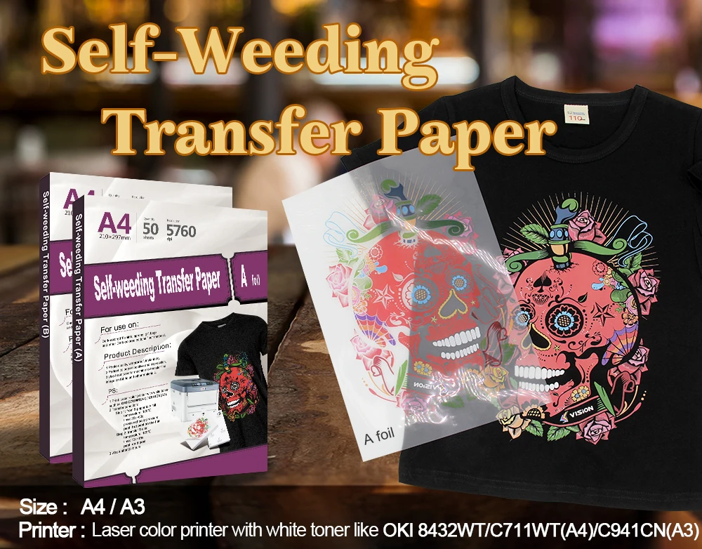 A3 A4 Size A b Laser Dark No Cut Self weeding Transfer Paper For Dark A3 A4 Size A b Laser Dark No Cut Self weeding Transfer Paper For Dark