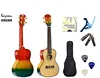 Kaysen Concert 23 inch learn to play starter kit rainbow Instrument Kit With Free gig bag & capo