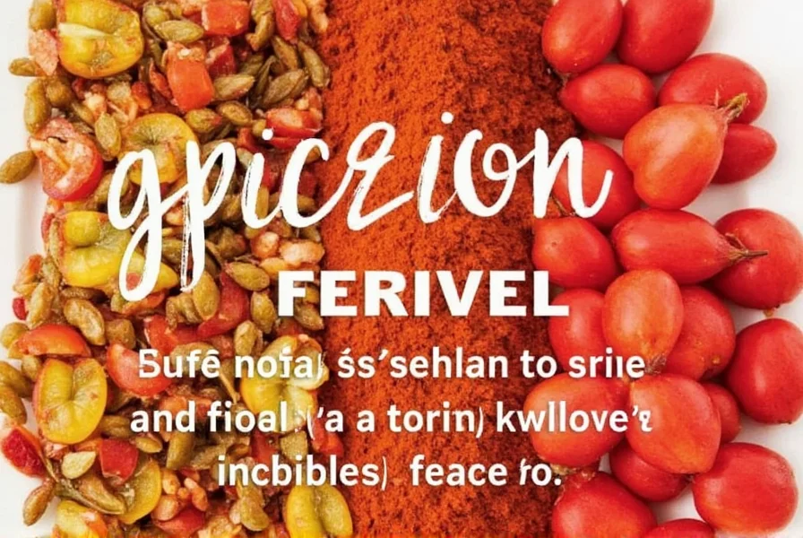 Fruit with various spices