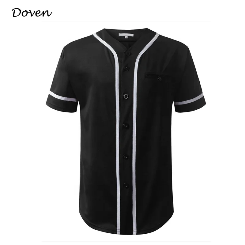 

American blank buttoned baseball jersey, Any color is ok
