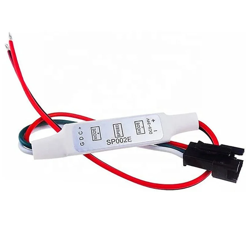 

SP002E Mini 3 Keys Addressable Pixel RGB LED Strip Controller for DC5-24V Dream Color WS2811 WS2812B Led Light