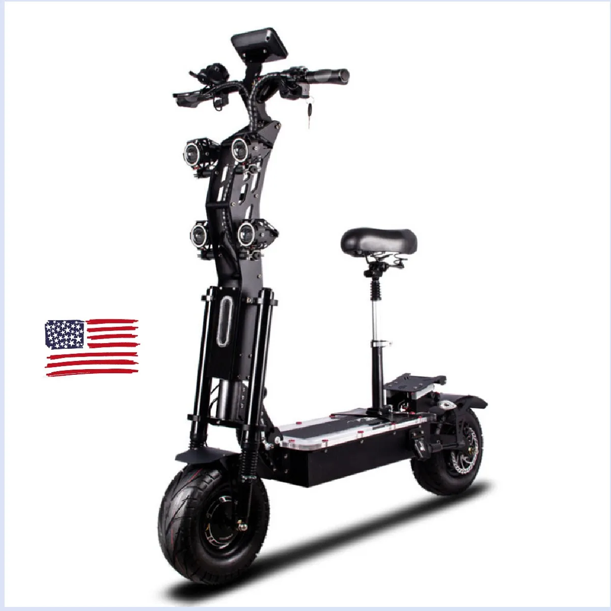 

Us Warehouse Fast Powerful Adult Escooter 8000watts Max Speed 120KM/H Electric Scooter 40ah