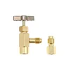 China makes good quality R134a R410a R22 open can tap valve/variable flow control valve