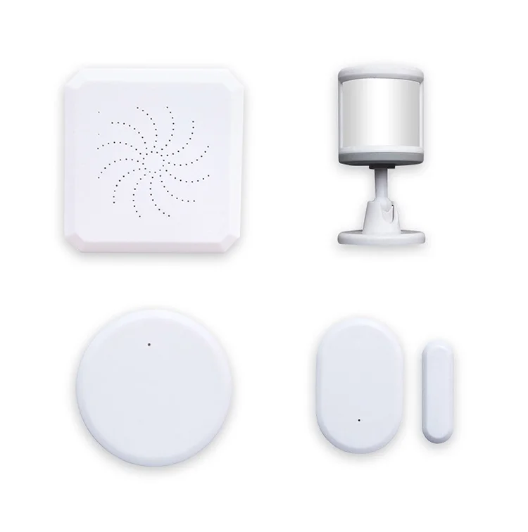 

2020 smart home security set zigbee wifi home management system, White