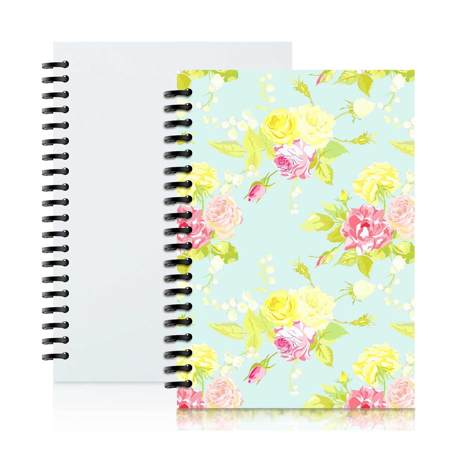 

OEM custom logo pu leather sublimation notebook spiral sublimation notebook cover A4 A5 A6 sublimation notebook blanks journals