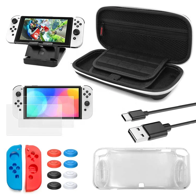 

Switch Oled Case Switch OLED Silicone Case Set Game Accessories For Nintendo Switch OLED
