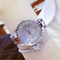 

2020 Silver Watch Women Luxury Brand Relogio Ladies Quartz Watch Gifts For Girls Stainless Steel Rhinestone wrist watches