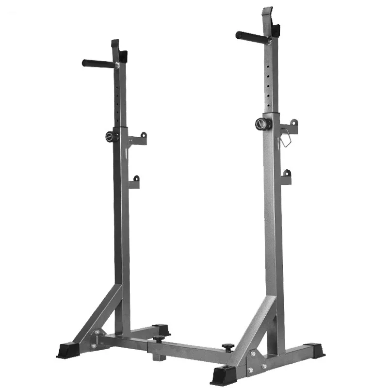 

Home Gym Sports Fitness Equipment Adjustable Squat Stand power rack, Black