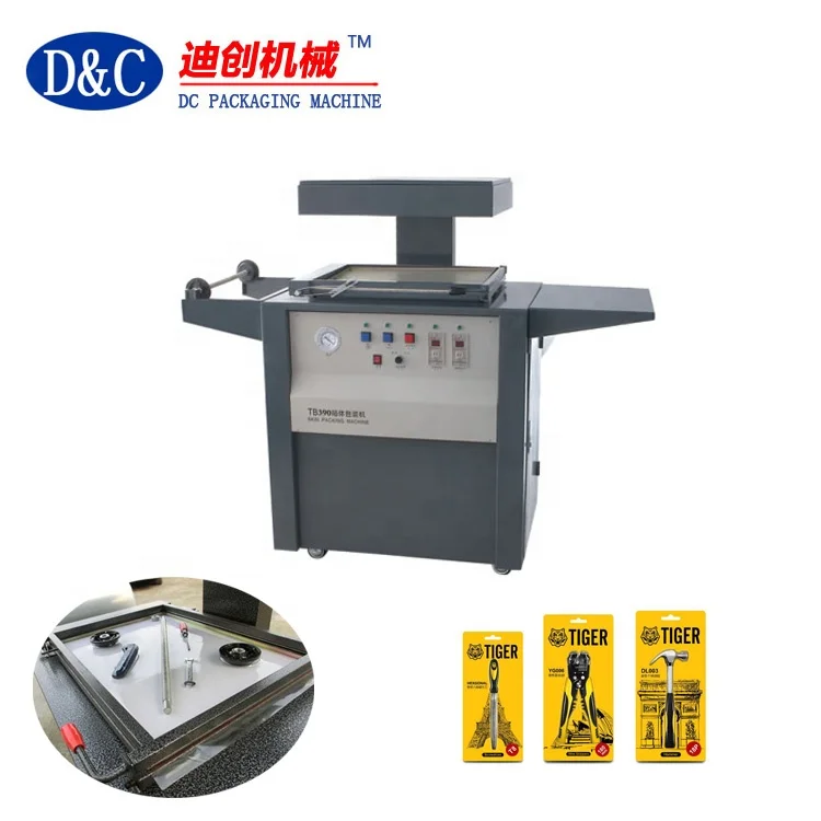 High Speed Automatic plastic Vacuum skin sealer packing machine for tools,hardware,electronics