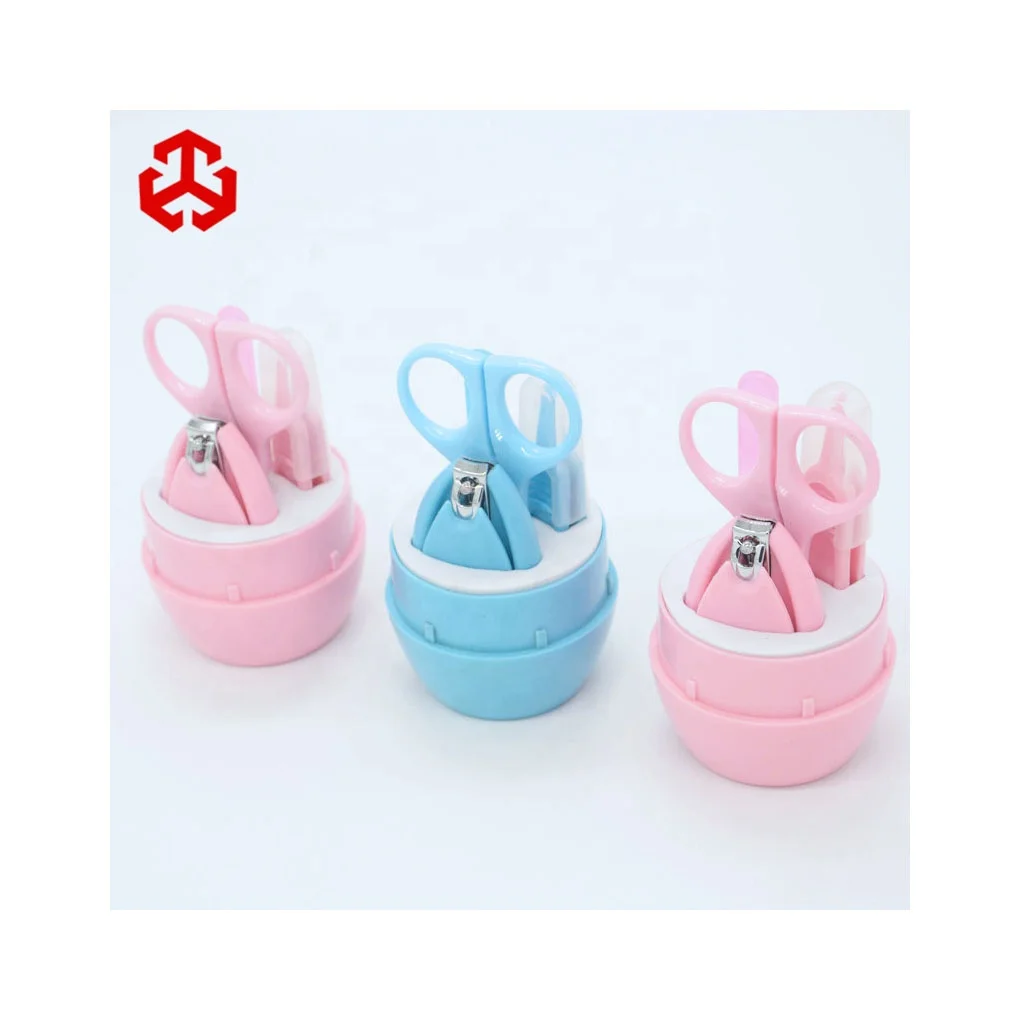 

4 pcs Hot sale factory price baby nail clipper set children nail cutter manicure set baby nail clipper