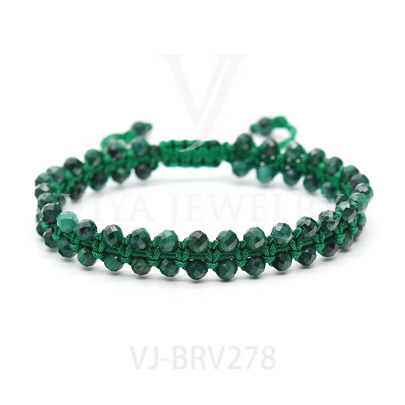 

Bracelet nylon cord stone beads bracelet Macrame beads bracelet, Customized color