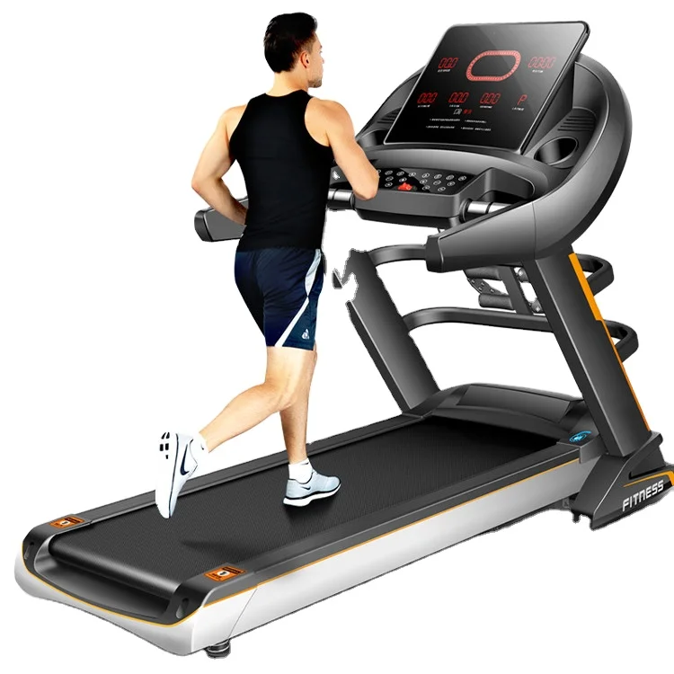 

auto incline semi commercial self powered treadmill cheap treadmills on sale horizon fitness treadmill electric multifunction, Black