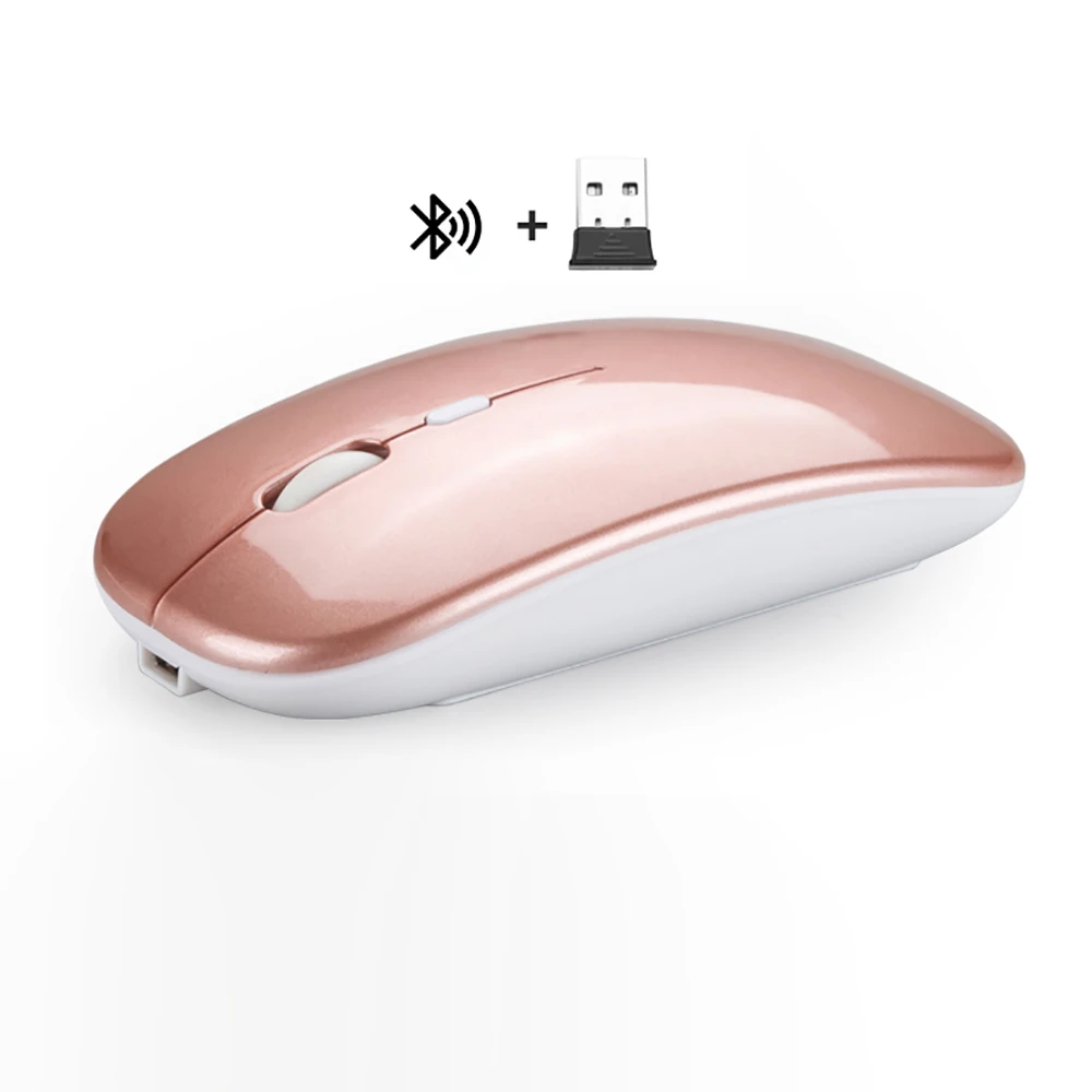 

2020 New Slim silent Click Optical Wireless Mouse For Computer ,Mute Rechargeable 2.4G Wireless Mouse, Customised