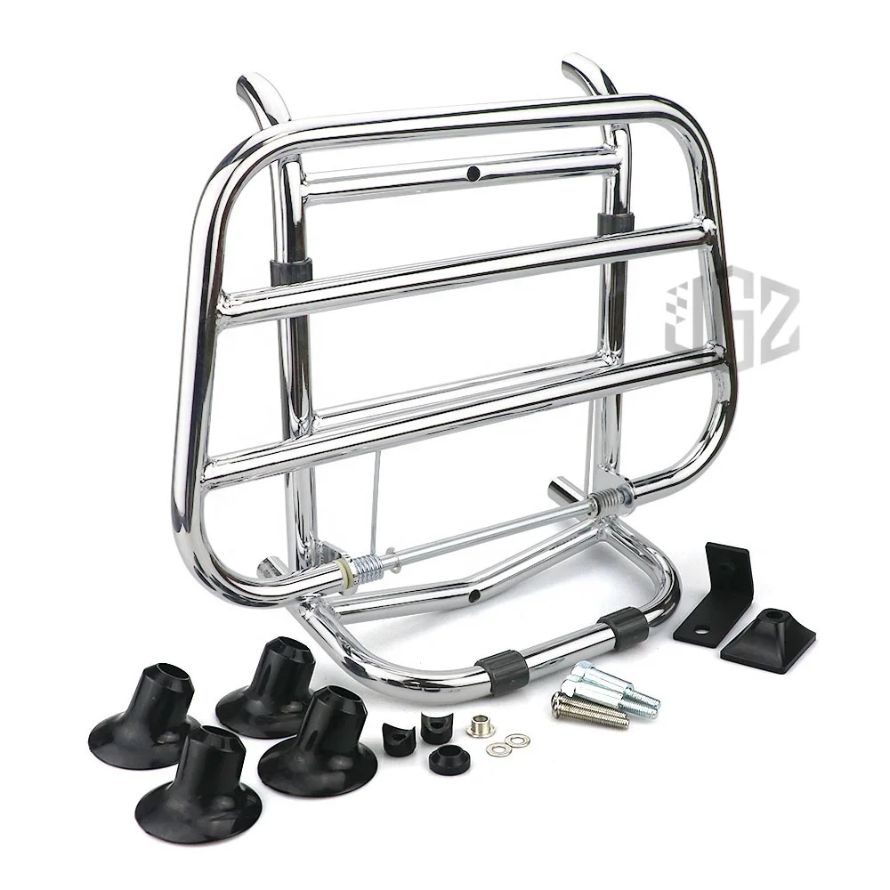 

Motorcycle Front Luggage Rack Aluminum Front Shelf Holder Bracket Support Holder plating for VESPA SPRINT PRIMAVERA 150 All Year