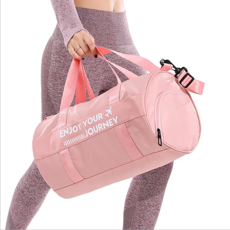 

Travel Bag Sports Gym Folding Custom Red Blue Logo Outdoor Color wholesale canvas waterproof weekender bag duffle bag, Black pink grey purple