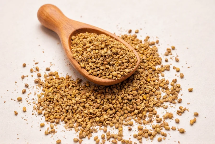 Various spice jars including chili powder and cumin