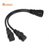 High Quality IEC 320 C14 Male Plug to 2XC13 Female Y Type Splitter Power Cord , C14 to 2 x C13, 250V/10A