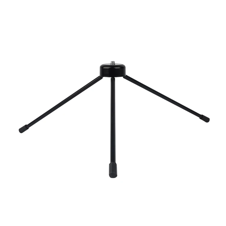 

RAT19 Stainless Steel Mini Tripod Stand Mount Bracket for Cellphone Camera Light Weight Tripod, Black