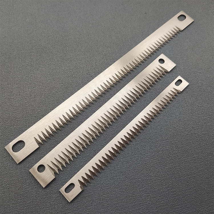 

Customized Zigzag Bag Cutting Knife Packaging Machine Steel Saw Blade Serrated Blade