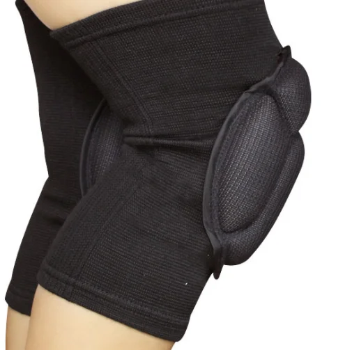 

nylon spandex High-quality Elastic Support Compression Knitted Nylon Basketball Running Knee Brace, Black color