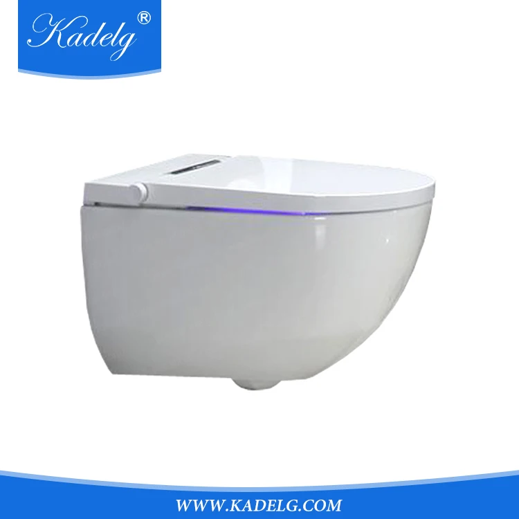 Ceramic Wall Mounted Toilet with Smart Cover