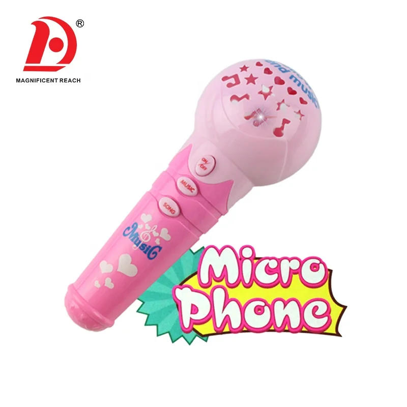 
HUADA 2019 Kids Cute Mini Projection Light Musical Toy Mike Wireless Microphone for Children  (62242332092)