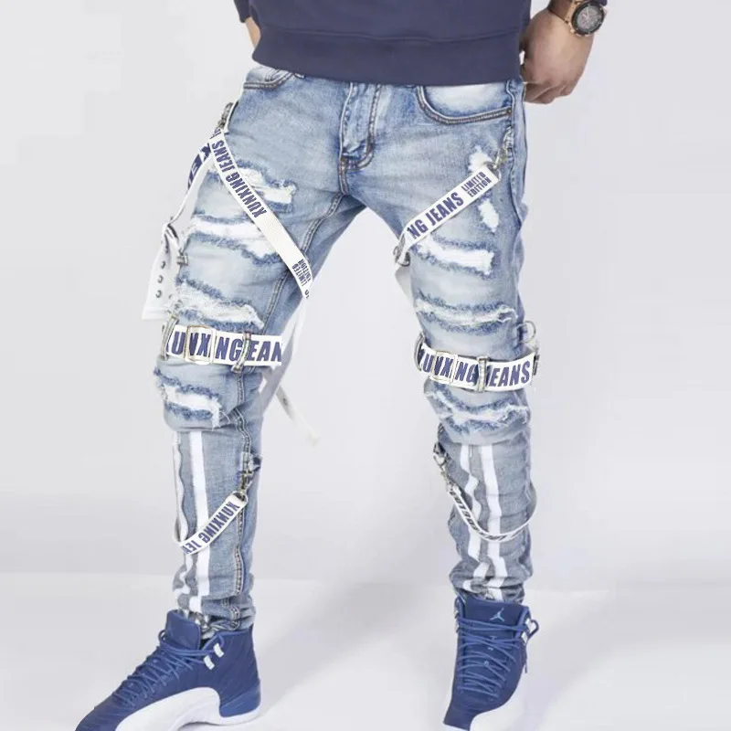 

Mens Stacked Rippedjeans Stylish Jeans For Men High Quality Mens Designer Jeans