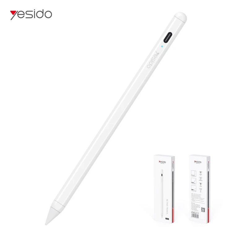 

YESIDO Metal Digital Active Smart Touch Screen Drawing Stylus Pen, White