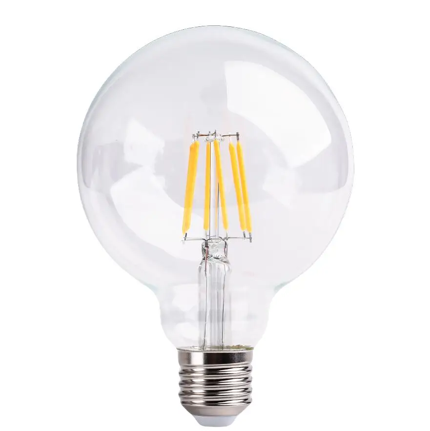 Global LED filament bulb G95 6W 2700K 4000K 6500K dimmable