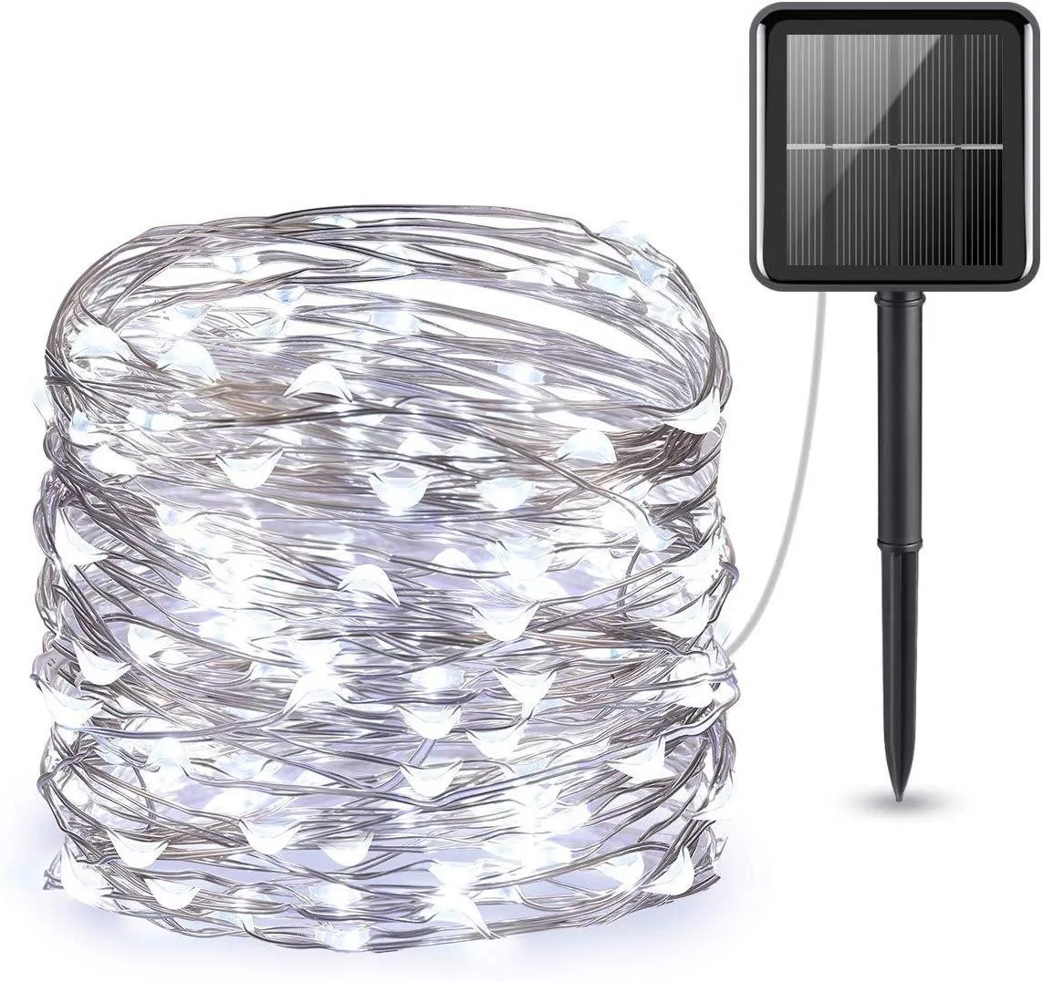 66 Feet 200 LED Outdoor Waterproof Copper Wire 8 Modes Fairy Lights for Garden,Christmas, Home, Wedding, Party Decoration
