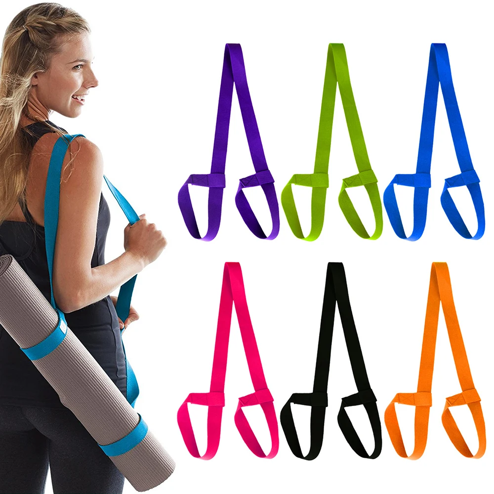 

Hoge Kwaliteit Yoga Mat Riem Verstelbare Sport Sling Shoulder Draagriem Riem Oefening Stretch Fitness Elastische Yoga Riem, As photo