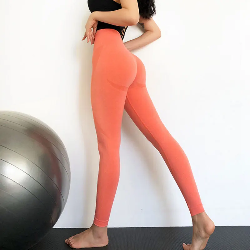

Fashion Lady High Waist Butt Lift Spandex Athletic Custom Printed Leggings For Women