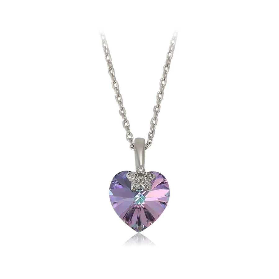 46186 xuping fashion jewelry crystals from Swarovski hot selling heart shaped necklace