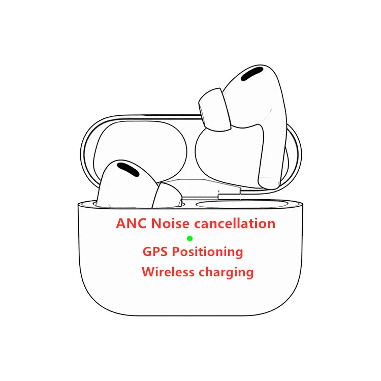 

Top-selling Pods Tws Anc Air Gen 2 Generation Pro3 Airoha 1562a 1536u Pods Siri Touch-controlled Earbuds Wireless Pro headphones