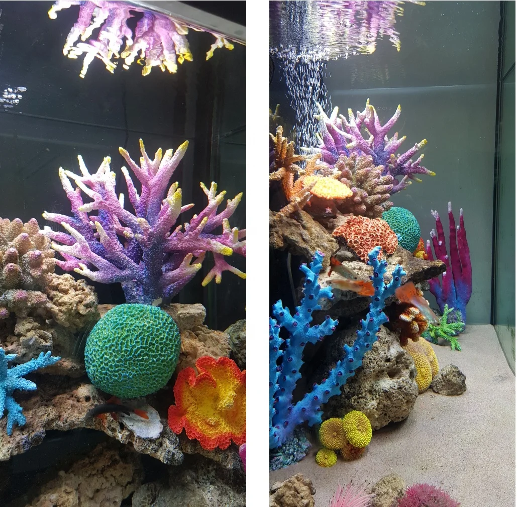 
60W 120cm IP68 LED timer aquarium fish tank light sunrise sunset gentle dim LCD dawn dusk coral reef high power full spectrum 