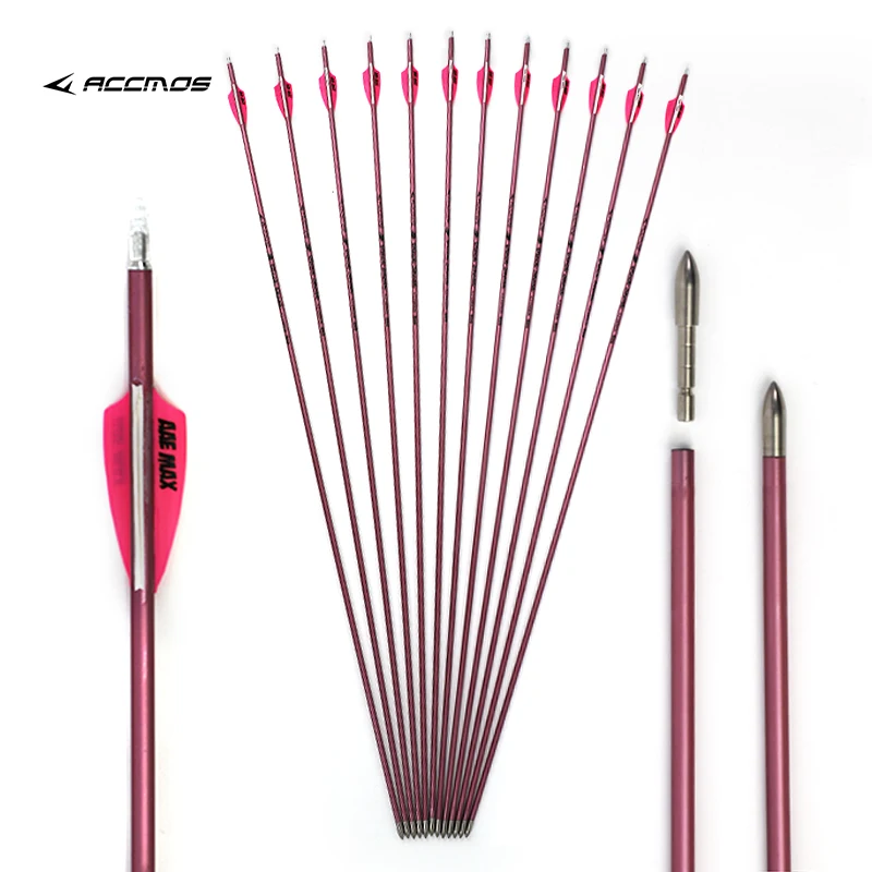 

ACCMOS Pink ID 4.2mm Pure Carbon Arrow Shaft Spine 500 --1000 Archery Carbon Fiber Arrow Bow Hunting Shooting
