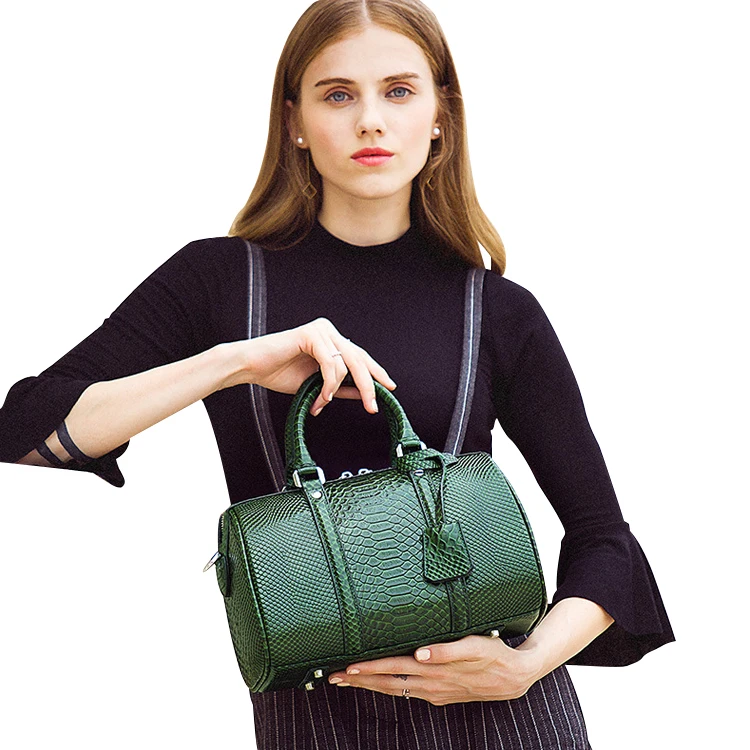 

Snakeskin Genuine Leather Women Hand BagsLadiesTote Bag Luxury Handbags for Women