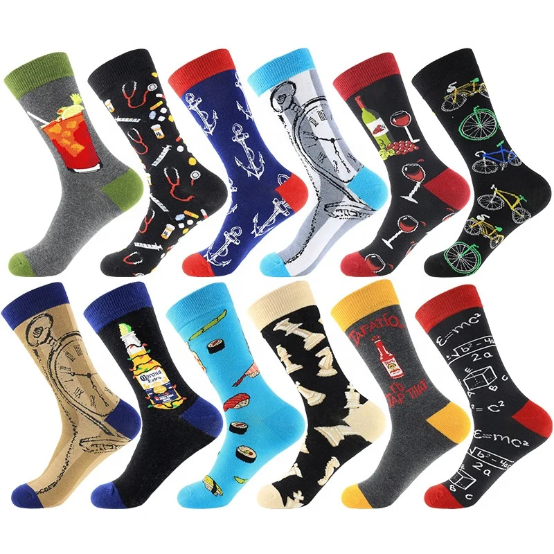 

Wholesale breathable crew socks fancy sports cotton crew socks