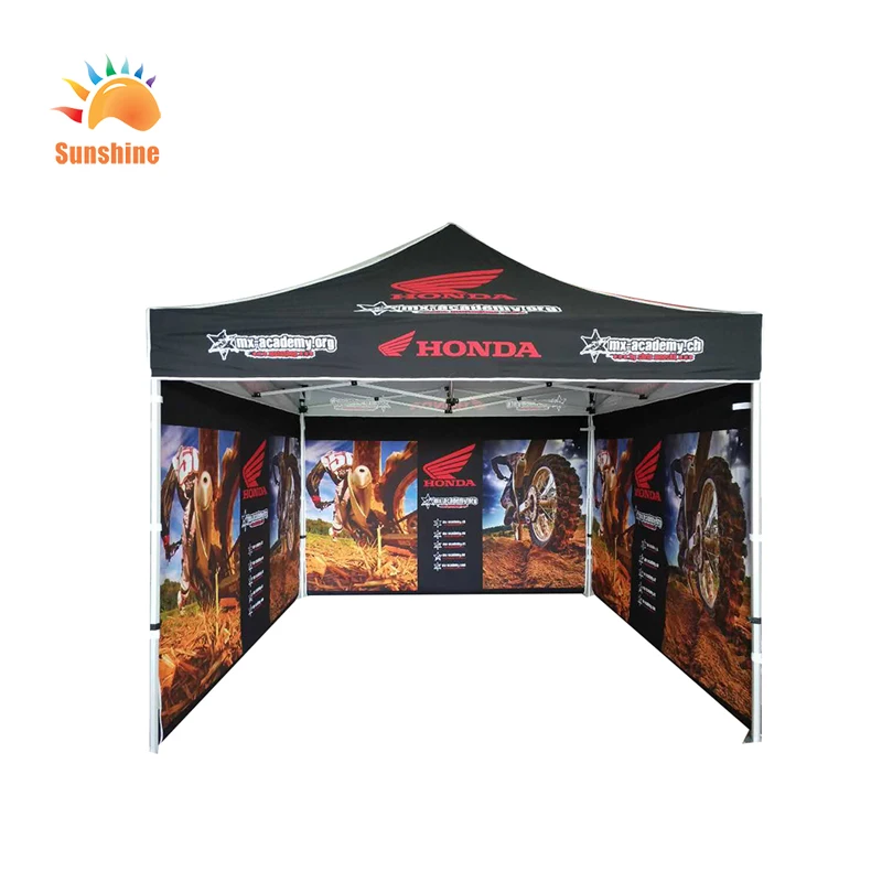 

CUSTOM PRINTED TRADE SHOW ADVERTISING CANOPY TENTS, 10 x 10 FEET FOLDING TENT, Customized colors