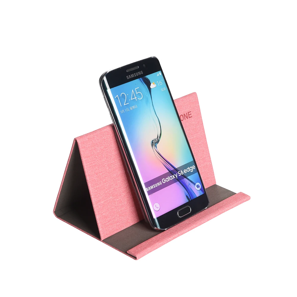 
Factory Hot Sale New Phone Stand Universal PU Magnetic Leather Folding Desktop Stand Mobile Holder Phone 