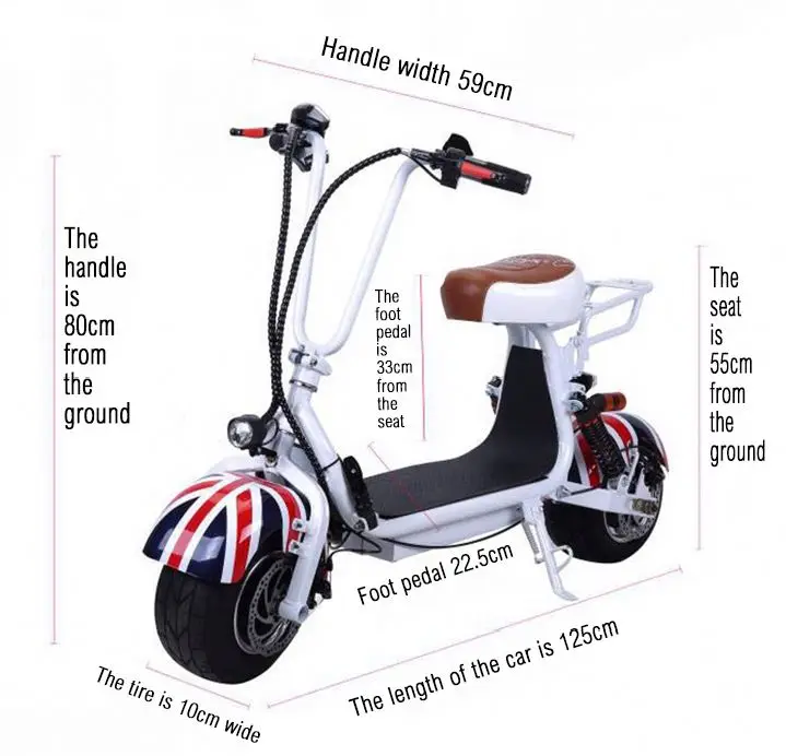 500W 48V 12.5a cheap eu warehouse electric scooters for adult 10 inch fat wheel free shipping 40kmh sit down electric scooter