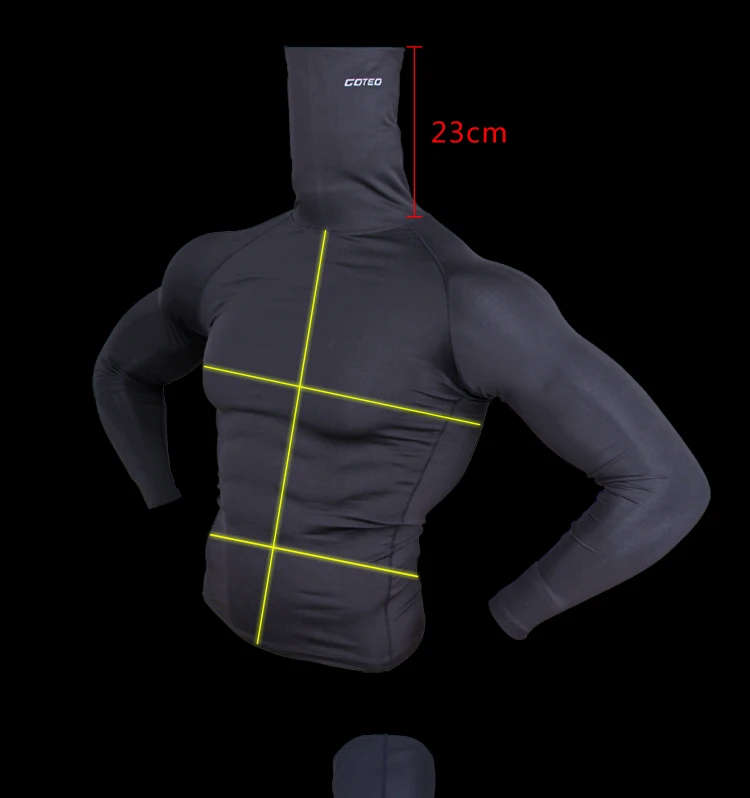 High Quality Lycra Compression Shirts Black Pure Color Gym High Quality Lycra Compression Shirts Black Pure Color Gym