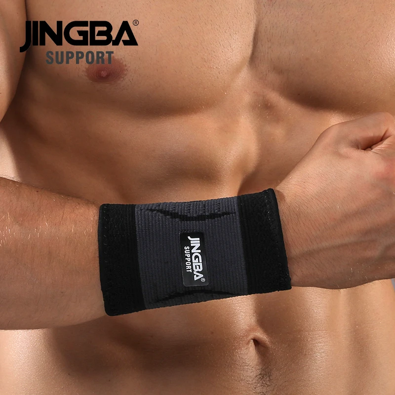 JINGBA Private Label Breathable Elastic Nylon Basketball Sports Wristband Wrist Support for Gym Yoga Basketball Volleyball