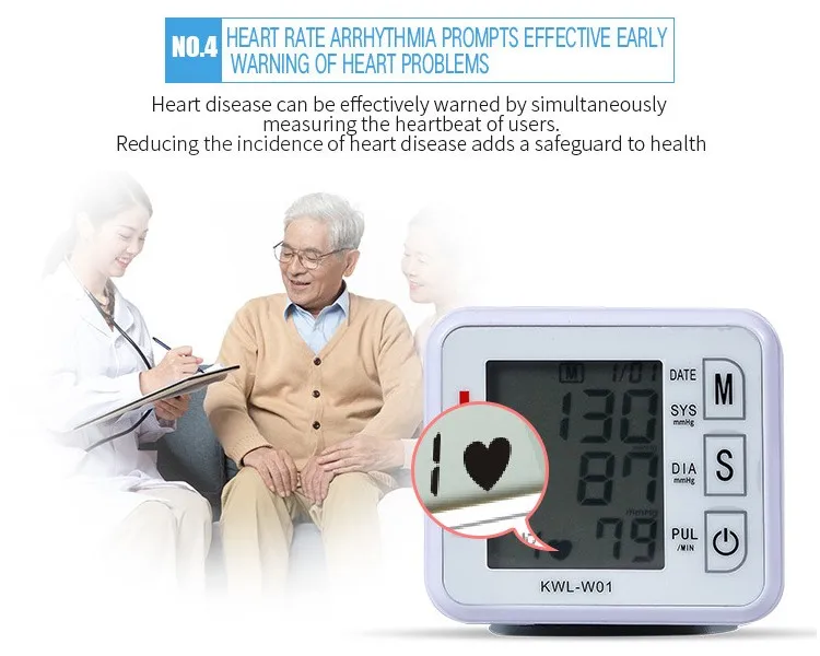 digital wrist blood pressure monitor