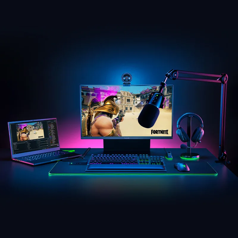 

razer Kiyo Pro webcam professional camera 1080P 60FPS for gaming HDR streaming with beauty ring light live computer