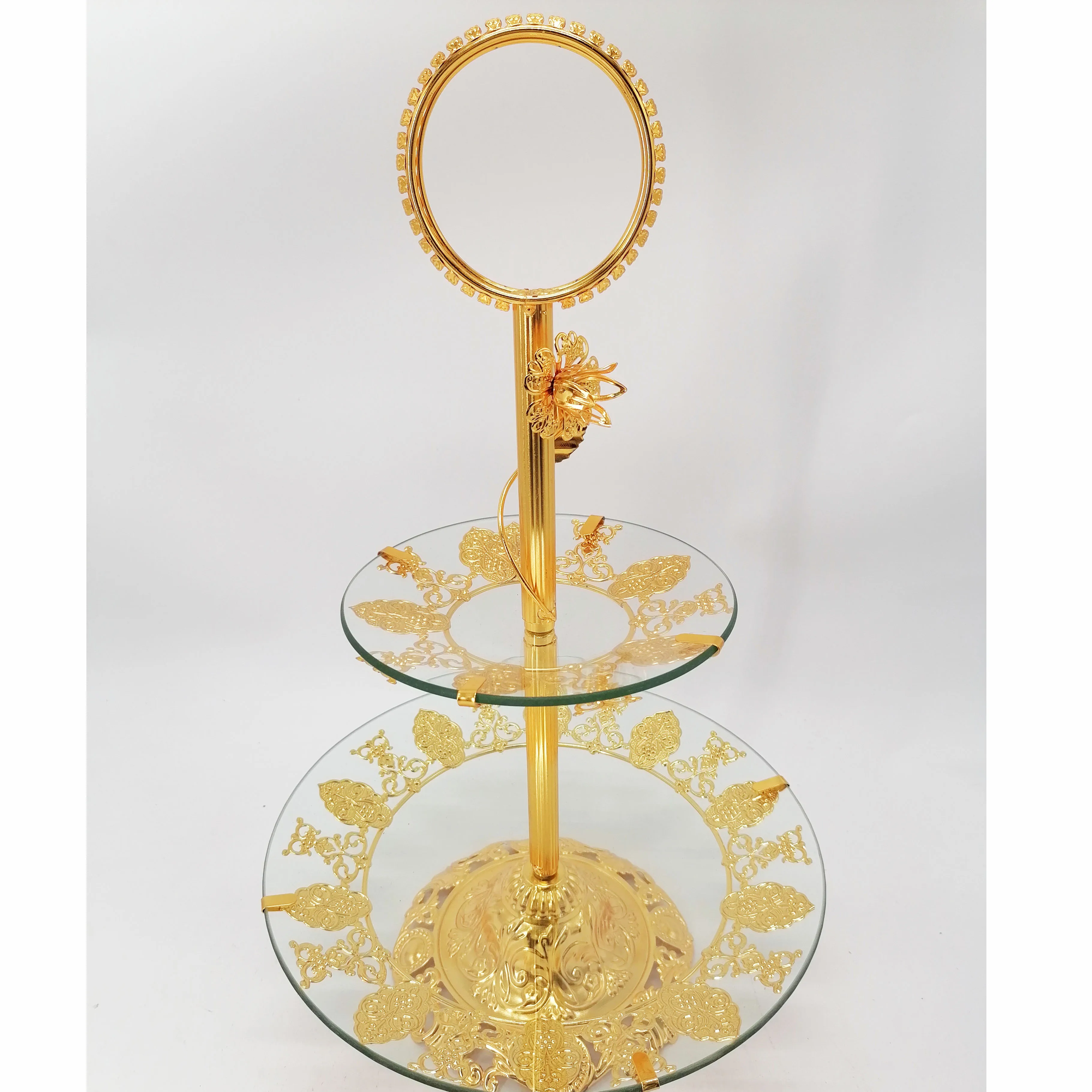 

Factory bulk Gold Cake Stand Elegant Wedding party hotel boutique Decoration fruit snacks serving plate, Gold,rose gold,silver