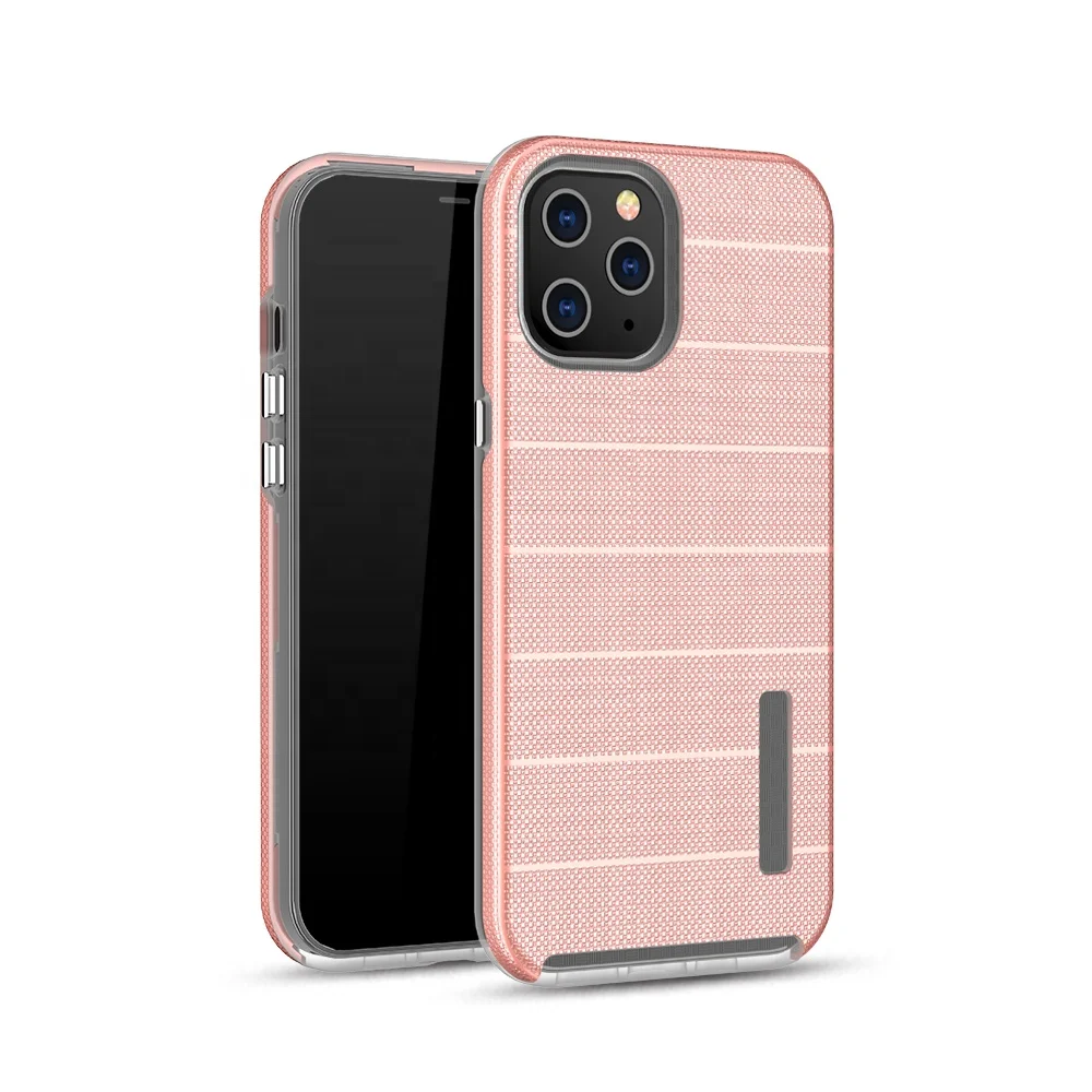 

For iPhone 12 PC Bumper Case, Dual Layer High Protective 2 in 1 Anti-Slip Phone Back Cover Case for iPhone 12, Multi colors