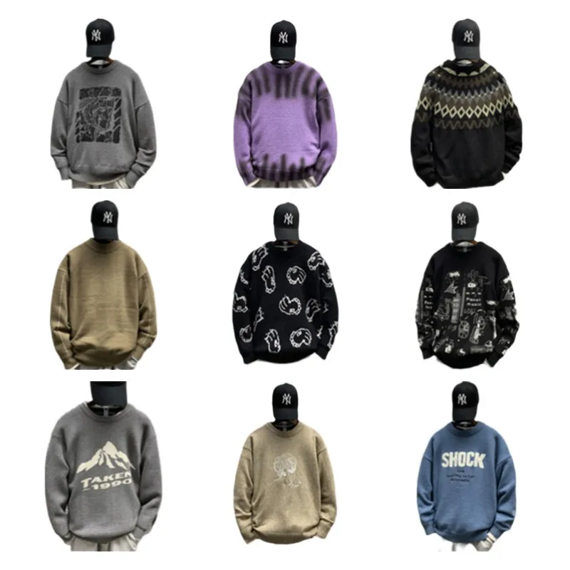 

Winter 2020 fashion turtleneck knit men's wear pullover knit sweater